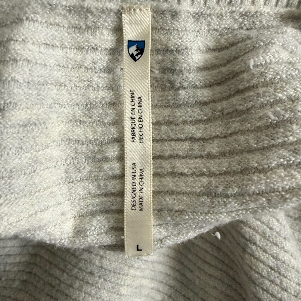 KÜHL Women’s Solace Sweater Light Grey Size Large - Picture 2 of 7
